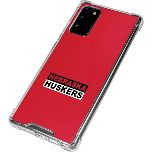 University of Nebraska Red Huskers Galaxy Note20 5G Clear Case