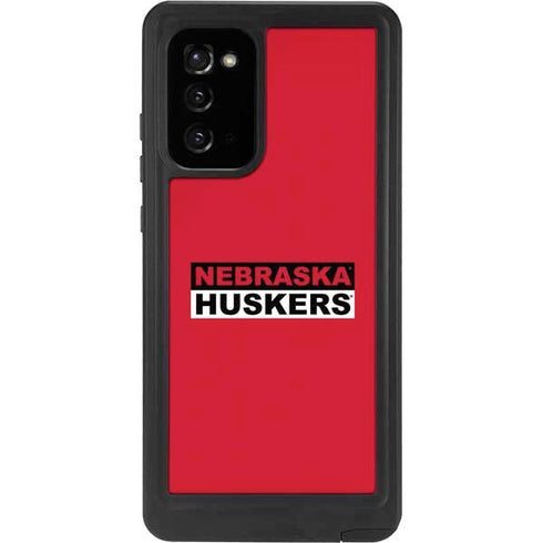 University of Nebraska Red Huskers Galaxy Note20 5G Waterproof Case