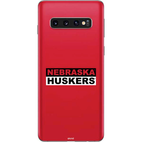 University of Nebraska Red Huskers Galaxy S10 Skin