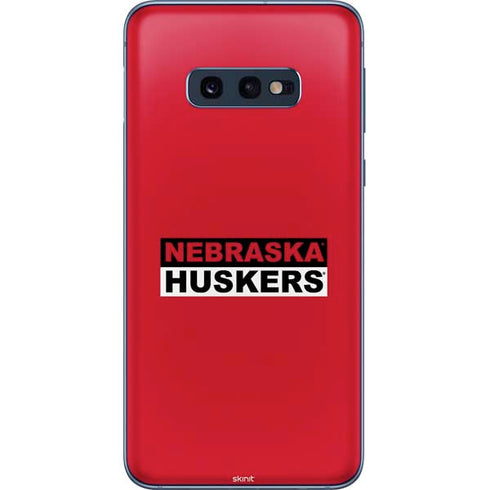 University of Nebraska Red Huskers Galaxy S10e Skin