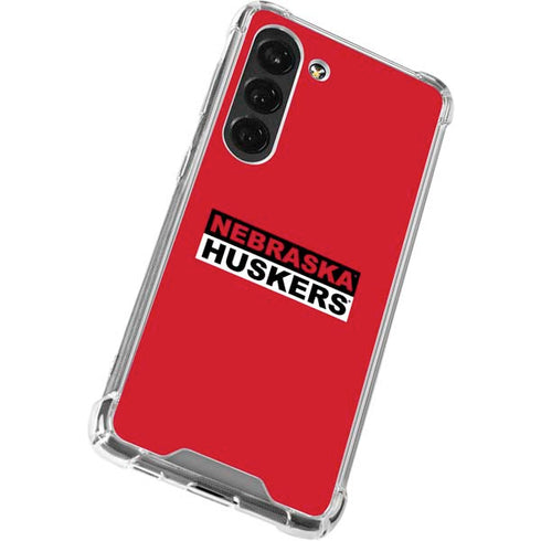 University of Nebraska Red Huskers Galaxy S23 Clear Case