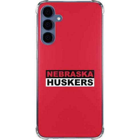 University of Nebraska Red Huskers Galaxy S24 Clear Case
