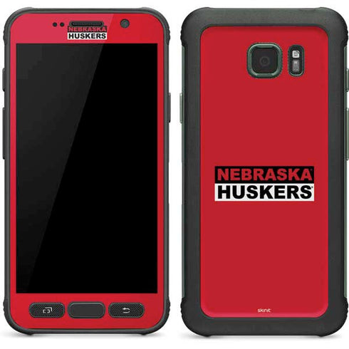University of Nebraska Red Huskers Galaxy S7 Active Skin