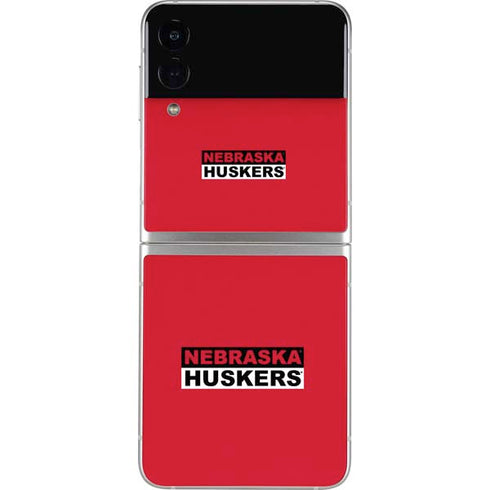University of Nebraska Red Huskers Galaxy Z Flip4 5G Skin