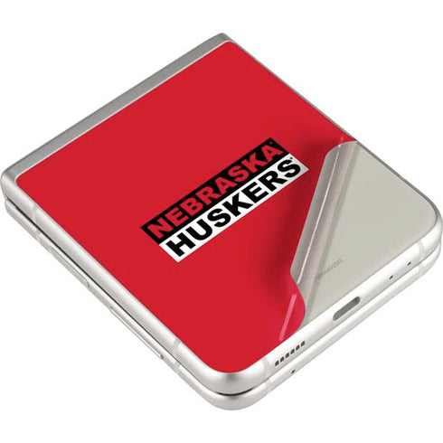University of Nebraska Red Huskers Galaxy Z Flip4 5G Skin