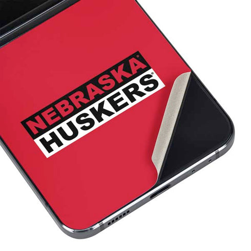 University of Nebraska Red Huskers Galaxy Z Flip5 5G Skin