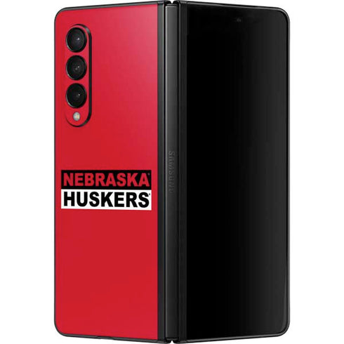 University of Nebraska Red Huskers Galaxy Z Fold3 5G Skin