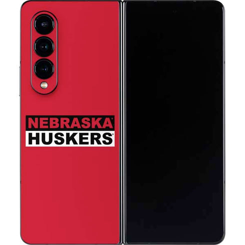University of Nebraska Red Huskers Galaxy Z Fold4 5G Skin