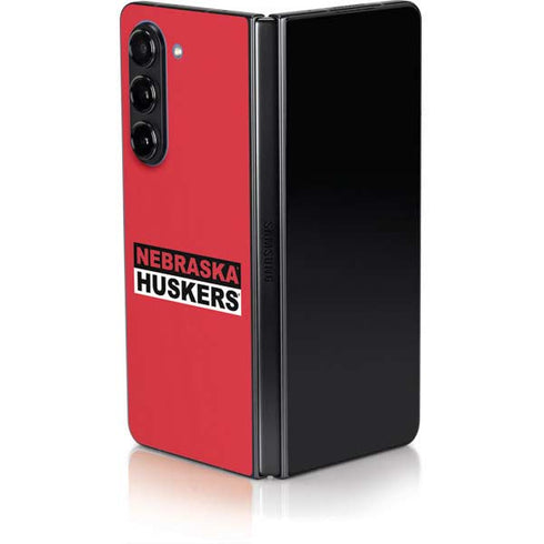 University of Nebraska Red Huskers Galaxy Z Fold5 5G Skin