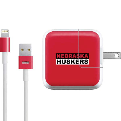University of Nebraska Red Huskers iPad Charger (10W USB) Skin