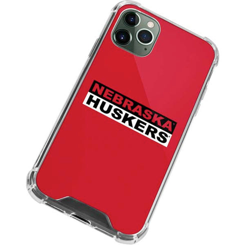 University of Nebraska Red Huskers iPhone 11 Pro Max Clear Case