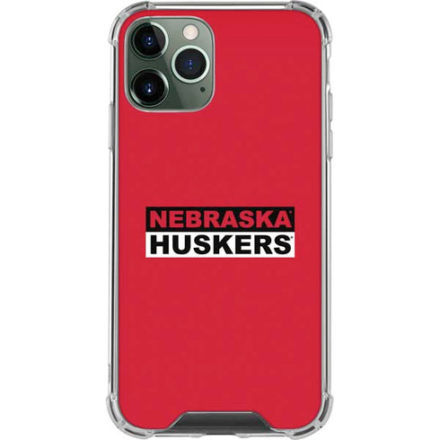 University of Nebraska Red Huskers iPhone 11 Pro Max Clear Case