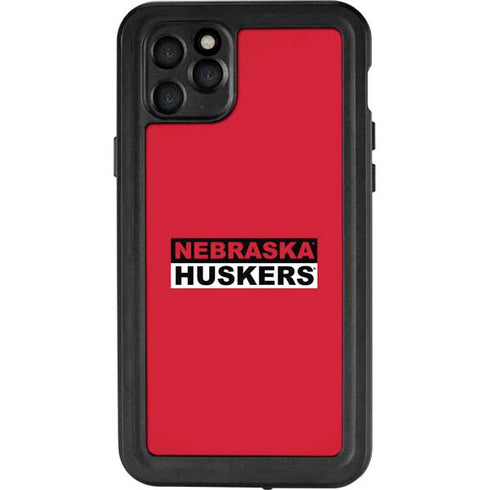 University of Nebraska Red Huskers iPhone 11 Pro Max Waterproof Case