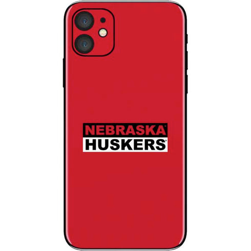 University of Nebraska Red Huskers iPhone 11 Skin