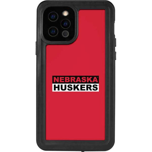 University of Nebraska Red Huskers iPhone 12 Pro Waterproof Case