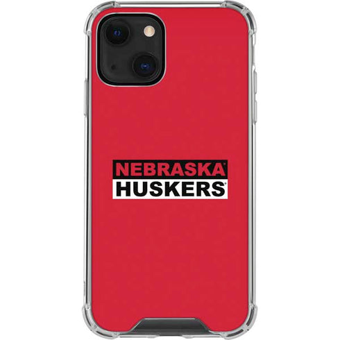 University of Nebraska Red Huskers iPhone 14 Plus Clear Case