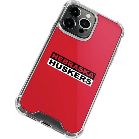 University of Nebraska Red Huskers iPhone 14 Pro Clear Case