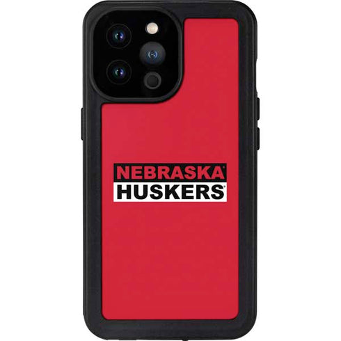 University of Nebraska Red Huskers iPhone 14 Pro Max Waterproof Case