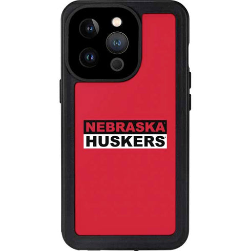 University of Nebraska Red Huskers iPhone 14 Pro Waterproof Case