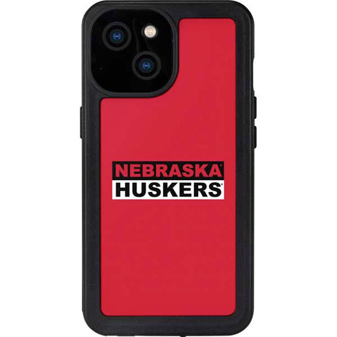 University of Nebraska Red Huskers iPhone 15 Waterproof Case