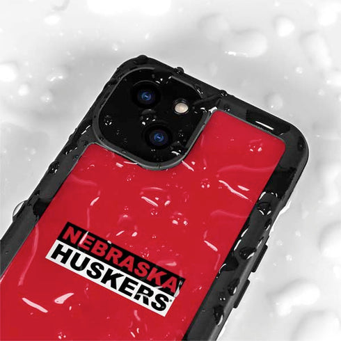 University of Nebraska Red Huskers iPhone 15 Waterproof Case
