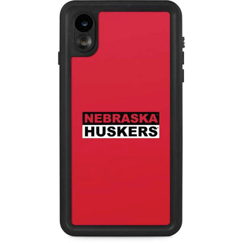 University of Nebraska Red Huskers iPhone XR Waterproof Case