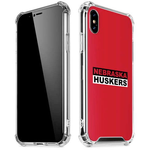 University of Nebraska Red Huskers iPhone XS Max Clear Case