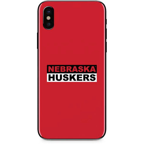 University of Nebraska Red Huskers iPhone XS Skin