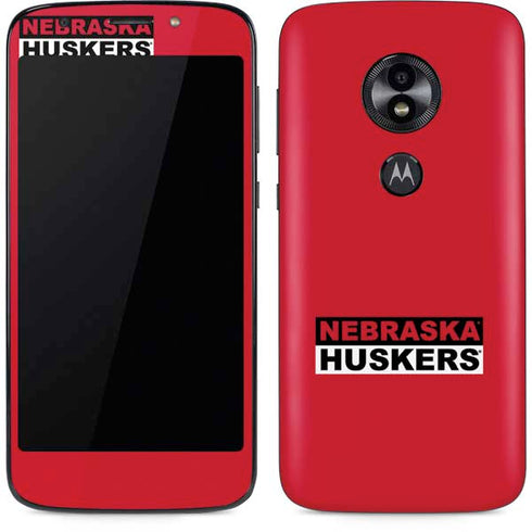 University of Nebraska Red Huskers Moto E5 Play Skin