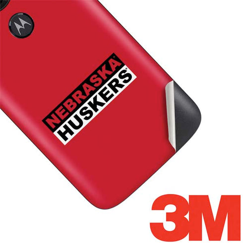 University of Nebraska Red Huskers Moto E5 Play Skin