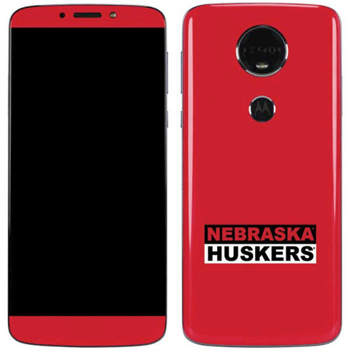 University of Nebraska Red Huskers Moto E5 Plus Skin