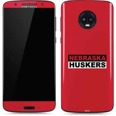 University of Nebraska Red Huskers Moto G6 Skin