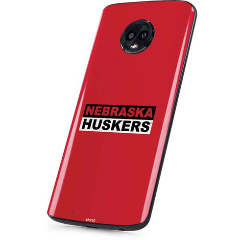 University of Nebraska Red Huskers Moto G6 Skin