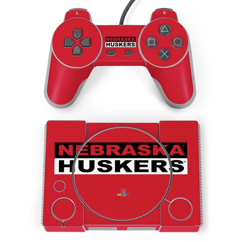 University of Nebraska Red Huskers PlayStation Classic Bundle Skin
