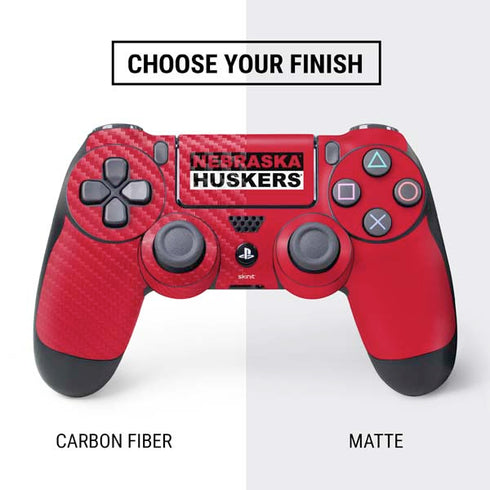 University of Nebraska Red Huskers PS4 Controller Skin