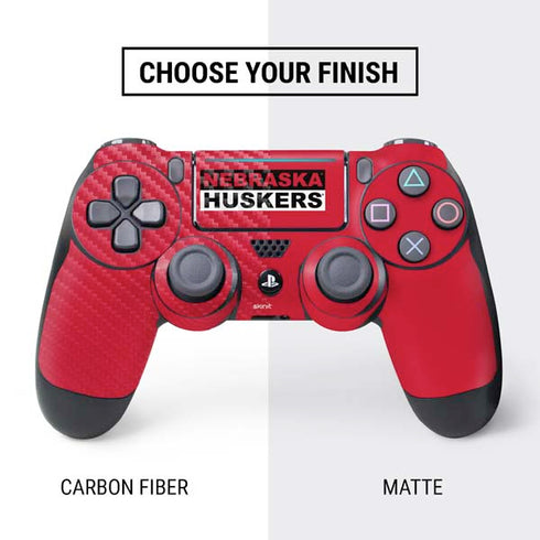University of Nebraska Red Huskers PS4 Slim Bundle Skin