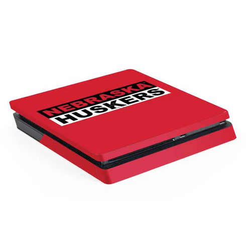 University of Nebraska Red Huskers PS4 Slim Skin