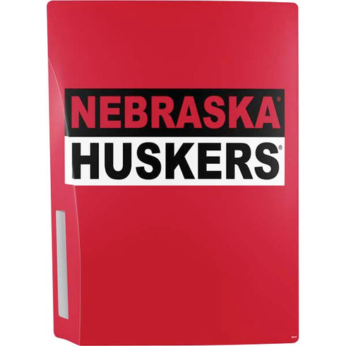 University of Nebraska Red Huskers PS5 Console Skin