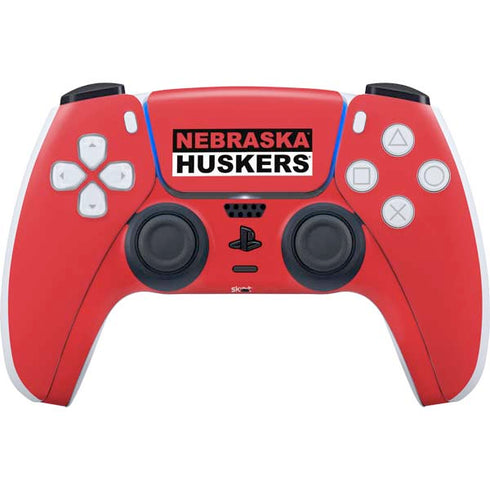 University of Nebraska Red Huskers PS5 Controller Skin