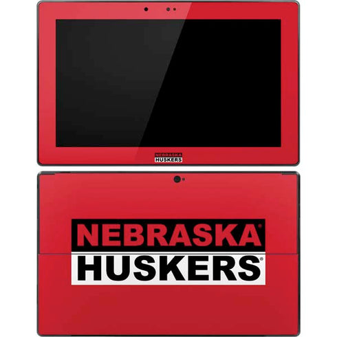 University of Nebraska Red Huskers Surface Pro Tablet Skin