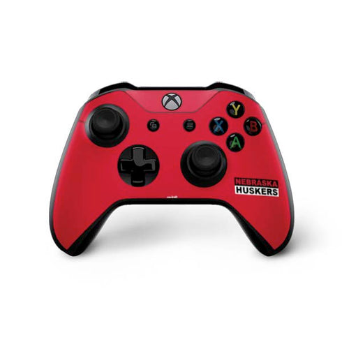 University of Nebraska Red Huskers Xbox One X Controller Skin