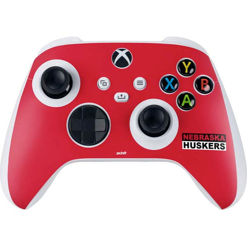 University of Nebraska Red Huskers Xbox Series S Controller Skin
