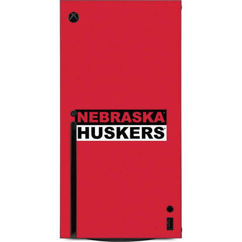 University of Nebraska Red Huskers Xbox Series X Console Skin