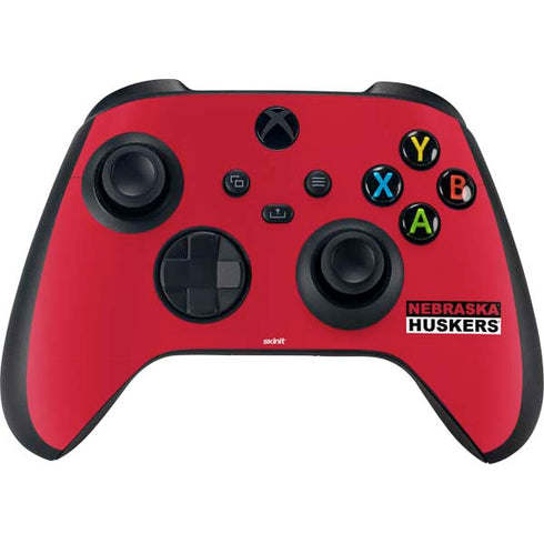 University of Nebraska Red Huskers Xbox Series X Controller Skin