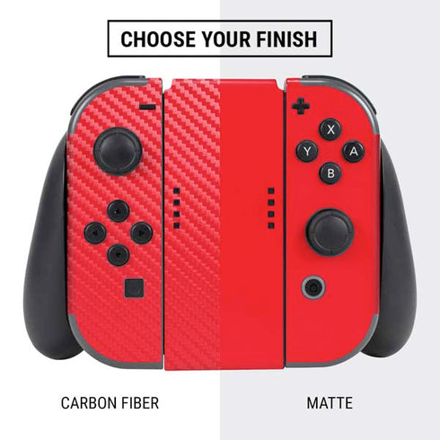 Red Solid Nintendo Switch Bundle Skin