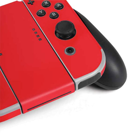 Red Solid Nintendo Switch OLED (2021) Skin