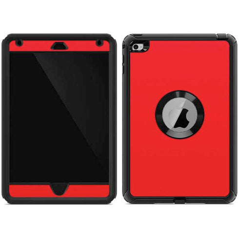 Red Solid Otterbox Defender iPad Skin