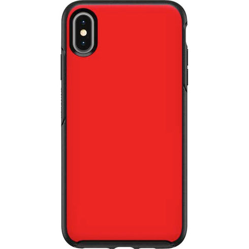 Red Solid Otterbox Symmetry iPhone Skin