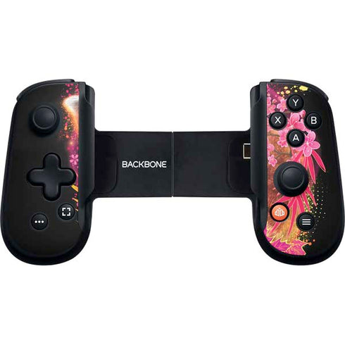 Red Panda with Flowers by Sheena Pike Backbone One for iPhone Game Controller Skin