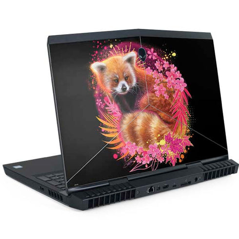 Red Panda with Flowers by Sheena Pike Dell Alienware Skin